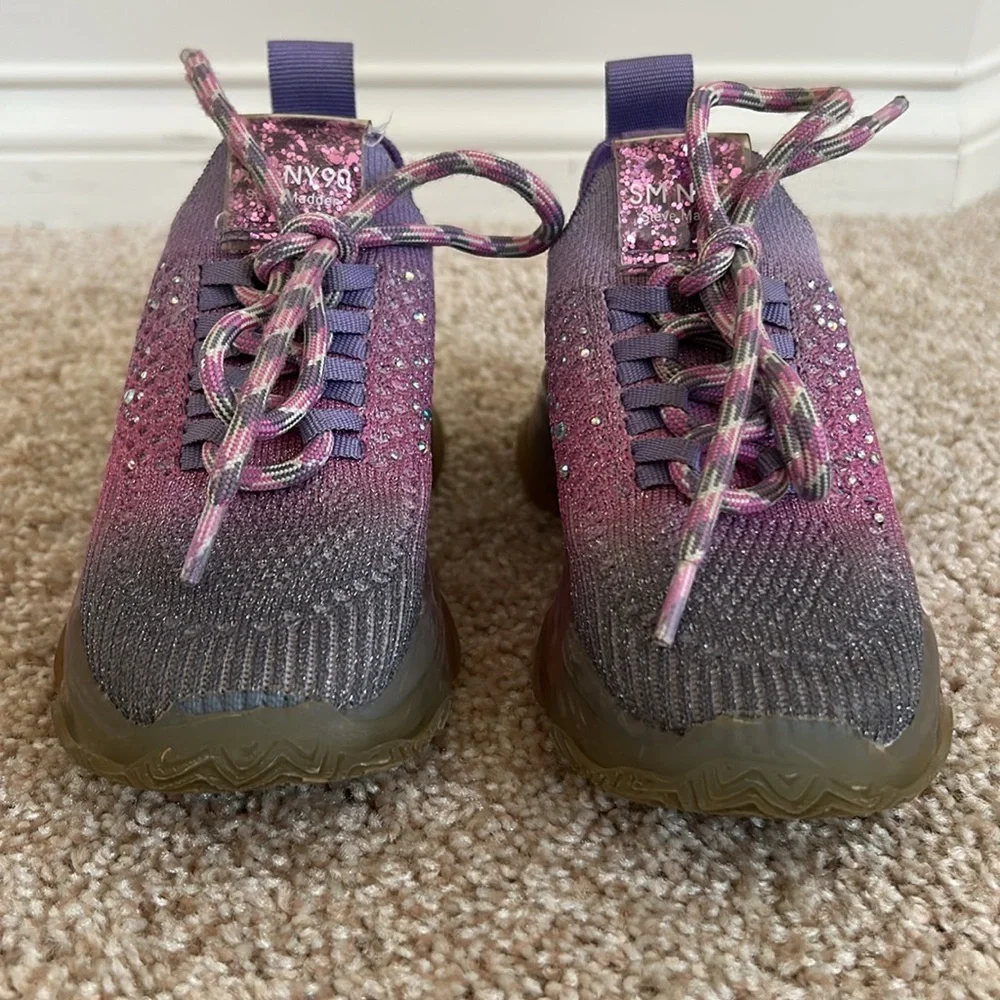 Steve Madden Girls J-Miss Ombre Rhinestone Sneakers